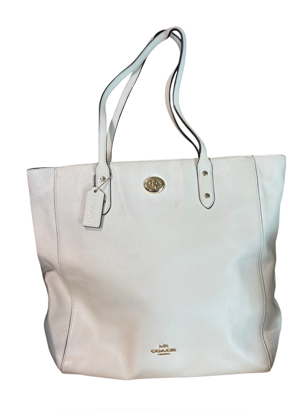 Coach Pebbled Leather Town Tote